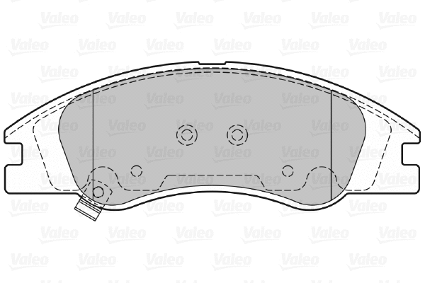 598705 VALEO Комплект тормозных колодок, дисковый тормоз (фото 1)
