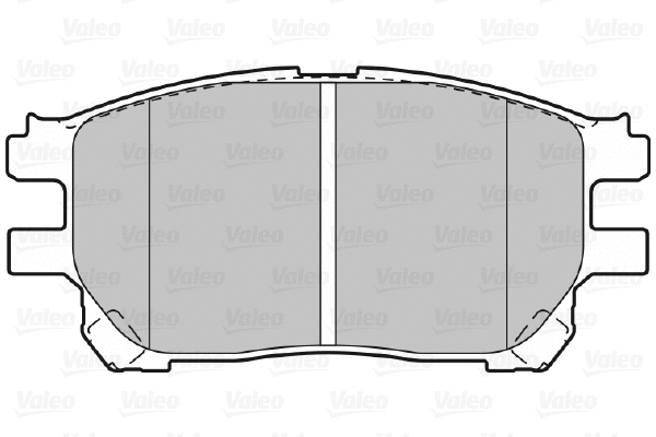 598710 VALEO Комплект тормозных колодок, дисковый тормоз (фото 1)