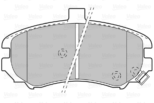 598739 VALEO Комплект тормозных колодок, дисковый тормоз (фото 1)