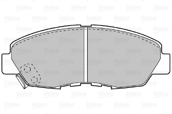 598788 VALEO Комплект тормозных колодок, дисковый тормоз (фото 1)