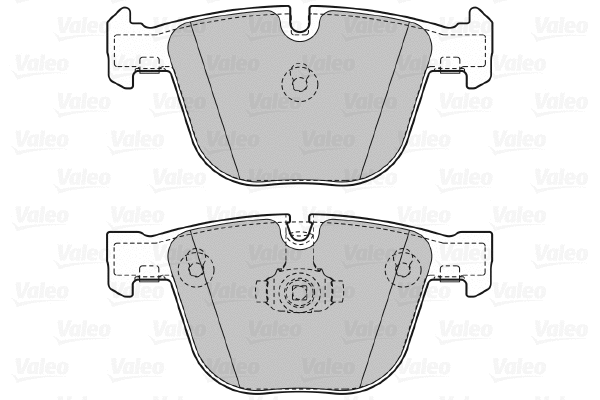 598820 VALEO Комплект тормозных колодок, дисковый тормоз (фото 1)