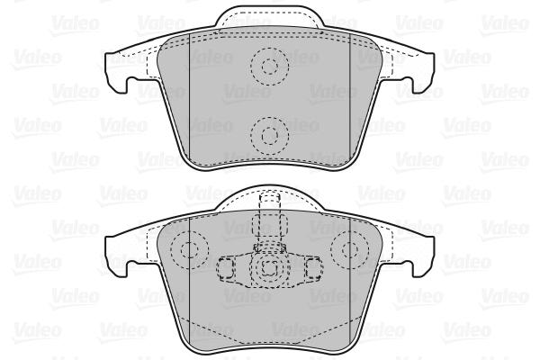 598829 VALEO Комплект тормозных колодок, дисковый тормоз (фото 1)
