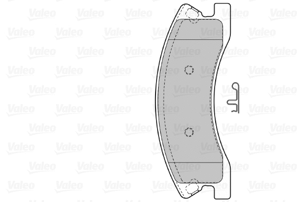 598833 VALEO Комплект тормозных колодок, дисковый тормоз (фото 1)