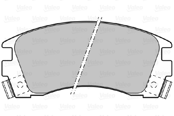 598840 VALEO Комплект тормозных колодок, дисковый тормоз (фото 1)