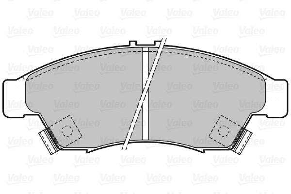 598848 VALEO Комплект тормозных колодок, дисковый тормоз (фото 1)