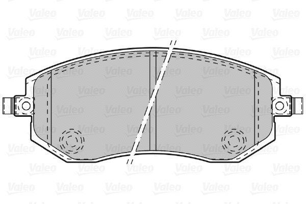 598853 VALEO Комплект тормозных колодок, дисковый тормоз (фото 1)