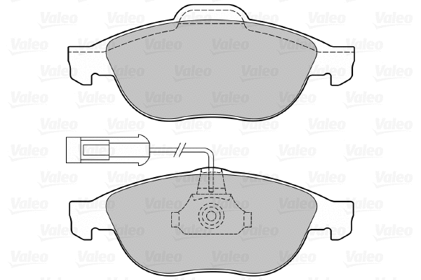 598880 VALEO Комплект тормозных колодок, дисковый тормоз (фото 1)