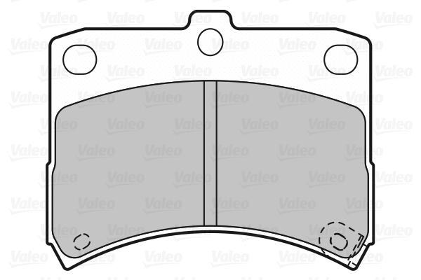 598883 VALEO Комплект тормозных колодок, дисковый тормоз (фото 1)