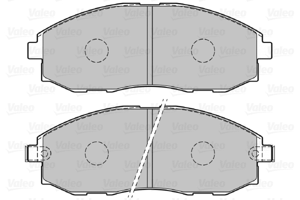 598908 VALEO Комплект тормозных колодок, дисковый тормоз (фото 1)