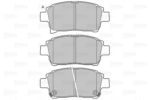 598917 VALEO Комплект тормозных колодок, дисковый тормоз (фото 1)