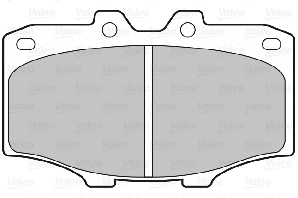 598921 VALEO Комплект тормозных колодок, дисковый тормоз (фото 1)