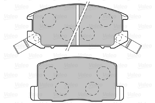 598983 VALEO Комплект тормозных колодок, дисковый тормоз (фото 1)
