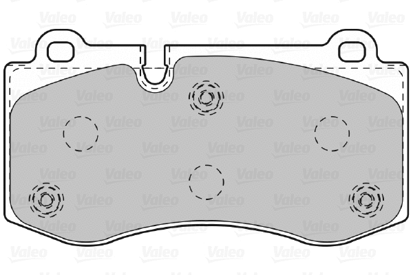 598995 VALEO Комплект тормозных колодок, дисковый тормоз (фото 1)