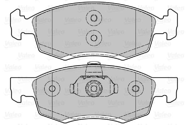 601017 VALEO Комплект тормозных колодок, дисковый тормоз (фото 1)