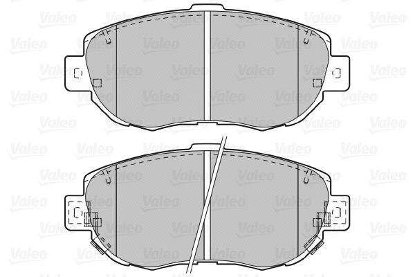 601023 VALEO Комплект тормозных колодок, дисковый тормоз (фото 1)