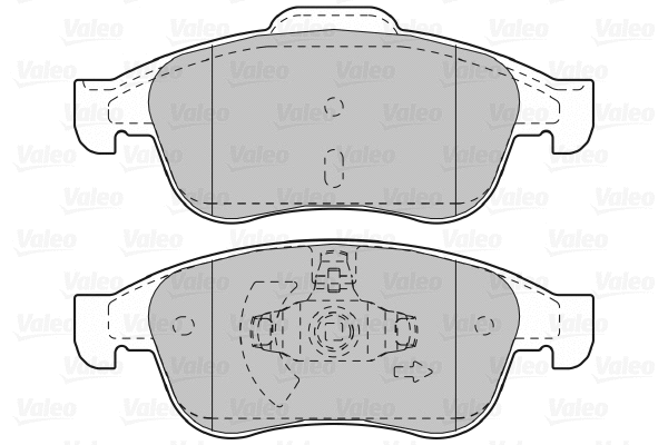 601045 VALEO Комплект тормозных колодок, дисковый тормоз (фото 1)