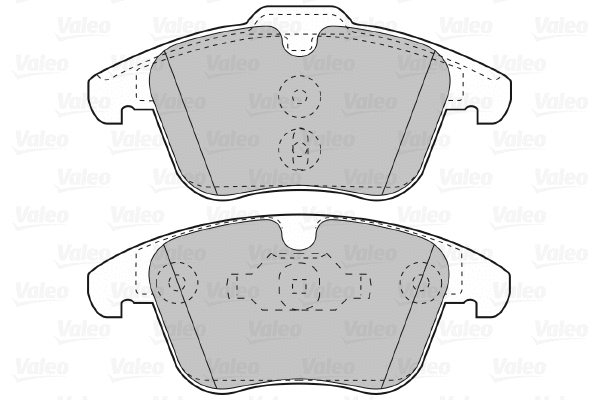 601056 VALEO Комплект тормозных колодок, дисковый тормоз (фото 1)
