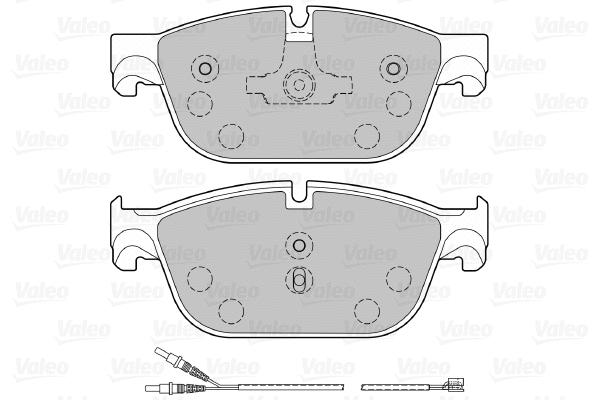 601138 VALEO Комплект тормозных колодок, дисковый тормоз (фото 1)