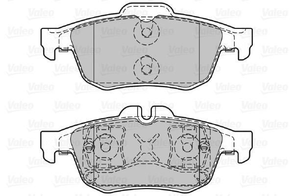 601292 VALEO Комплект тормозных колодок, дисковый тормоз (фото 1)