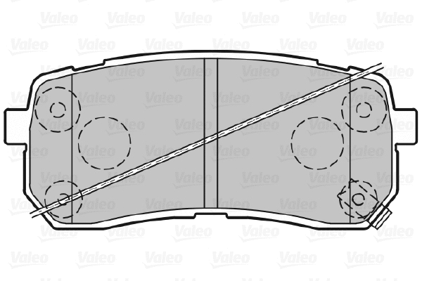 601359 VALEO Комплект тормозных колодок, дисковый тормоз (фото 1)