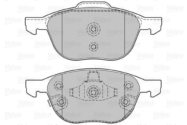 601368 VALEO Комплект тормозных колодок, дисковый тормоз (фото 1)