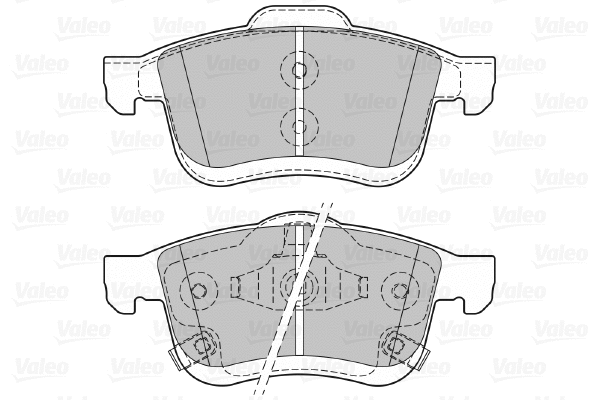 601414 VALEO Комплект тормозных колодок, дисковый тормоз (фото 1)