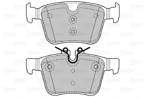 601473 VALEO Комплект тормозных колодок, дисковый тормоз (фото 1)