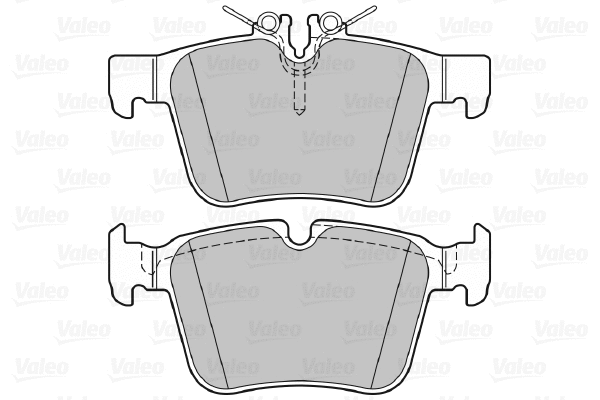601489 VALEO Комплект тормозных колодок, дисковый тормоз (фото 1)