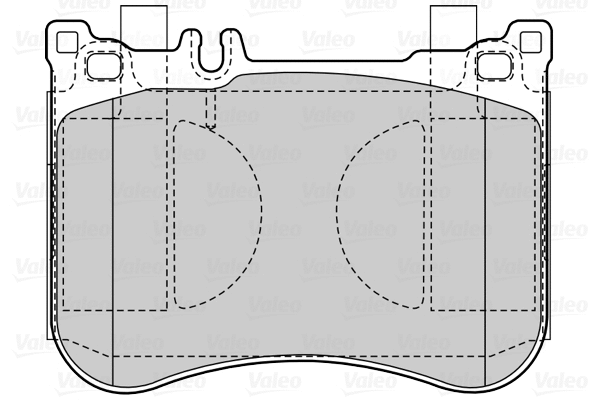 601536 VALEO Комплект тормозных колодок, дисковый тормоз (фото 1)