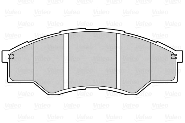 601545 VALEO Комплект тормозных колодок, дисковый тормоз (фото 1)