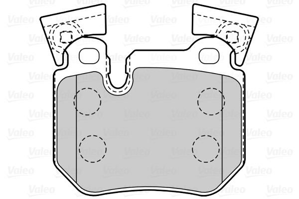 601548 VALEO Комплект тормозных колодок, дисковый тормоз (фото 1)