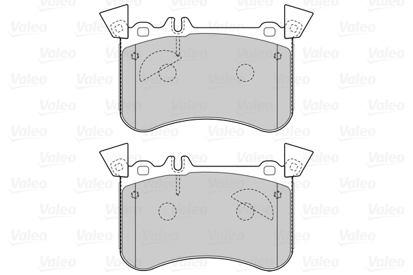 601552 VALEO Комплект тормозных колодок, дисковый тормоз (фото 1)