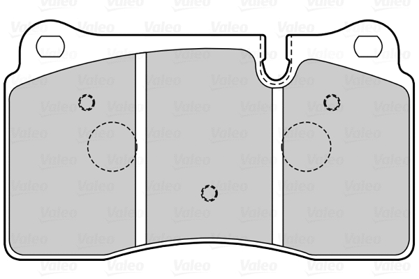 601562 VALEO Комплект тормозных колодок, дисковый тормоз (фото 1)