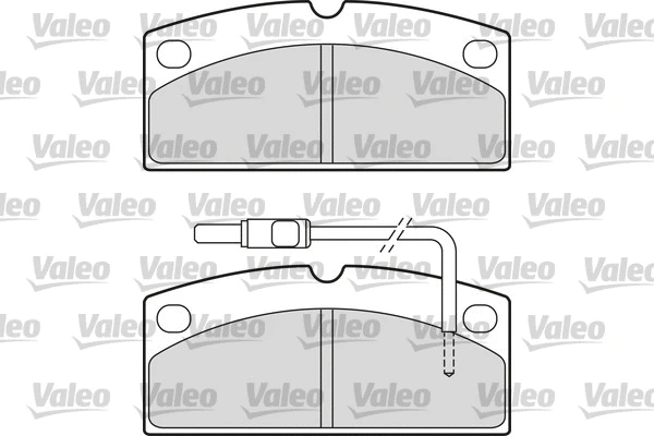 601650 VALEO Комплект тормозных колодок, дисковый тормоз (фото 1)