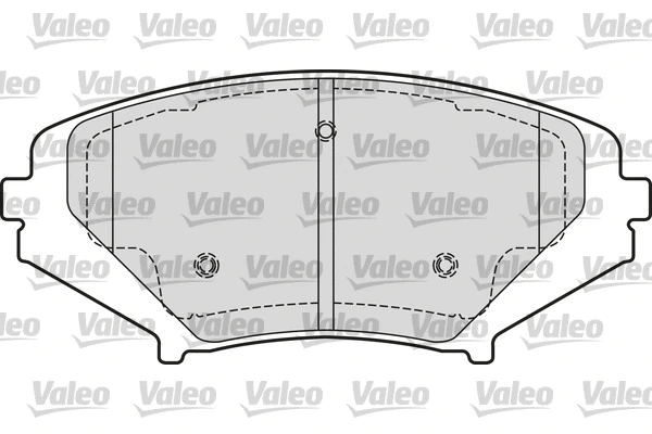 601651 VALEO Комплект тормозных колодок, дисковый тормоз (фото 1)