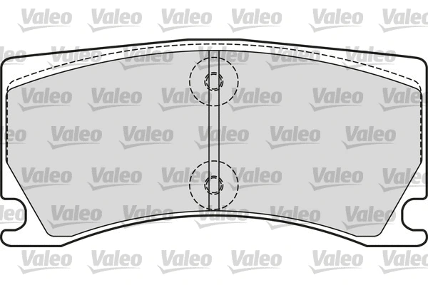 601660 VALEO Комплект тормозных колодок, дисковый тормоз (фото 1)