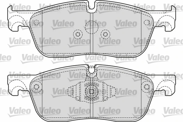 601676 VALEO Комплект тормозных колодок, дисковый тормоз (фото 1)