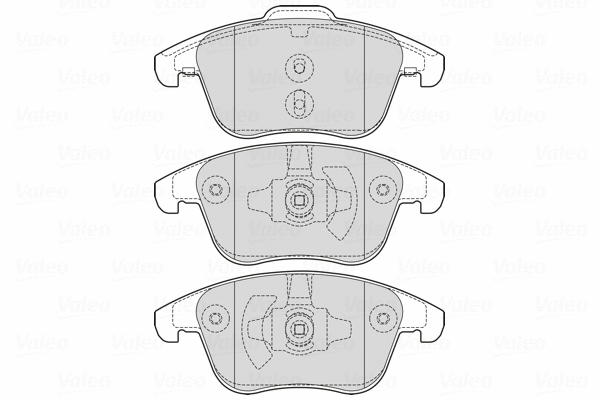 601737 VALEO Комплект тормозных колодок, дисковый тормоз (фото 1)