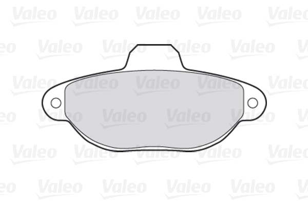 670001 VALEO Комплект тормозных колодок, дисковый тормоз (фото 1)