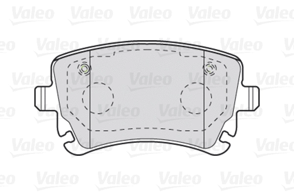 670004 VALEO Комплект тормозных колодок, дисковый тормоз (фото 1)