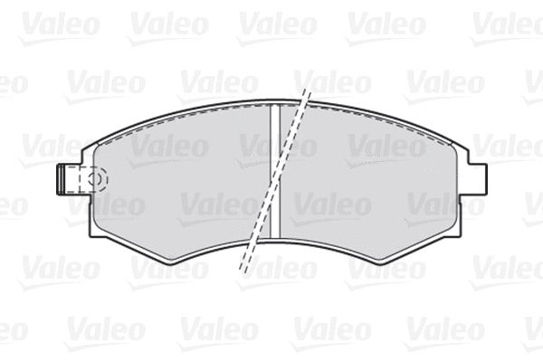 670008 VALEO Комплект тормозных колодок, дисковый тормоз (фото 1)
