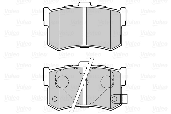 670034 VALEO Комплект тормозных колодок, дисковый тормоз (фото 1)