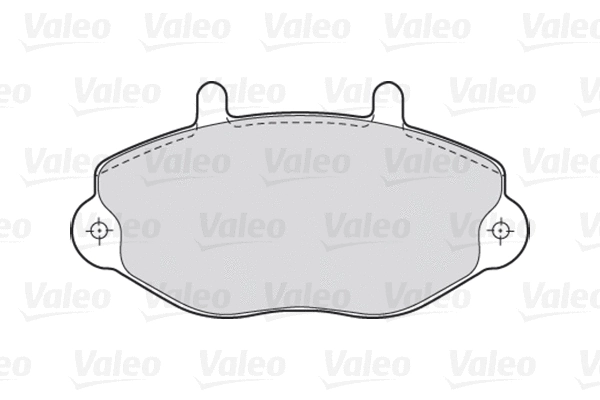 670037 VALEO Комплект тормозных колодок, дисковый тормоз (фото 1)