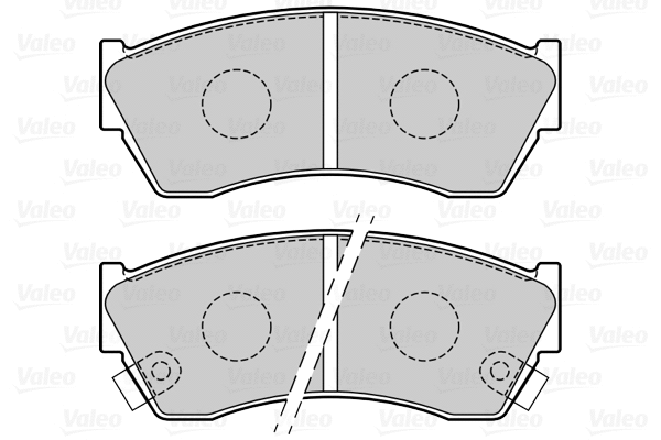 670073 VALEO Комплект тормозных колодок, дисковый тормоз (фото 1)