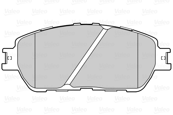 670093 VALEO Комплект тормозных колодок, дисковый тормоз (фото 1)