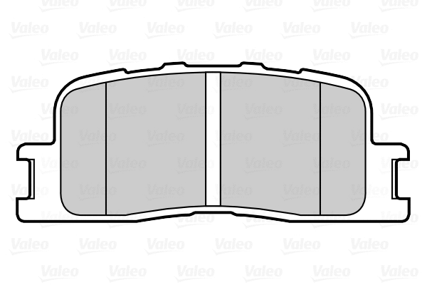 670098 VALEO Комплект тормозных колодок, дисковый тормоз (фото 1)