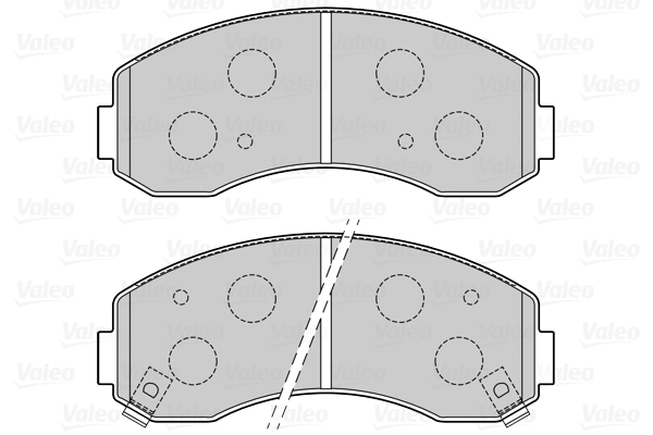 670102 VALEO Комплект тормозных колодок, дисковый тормоз (фото 1)