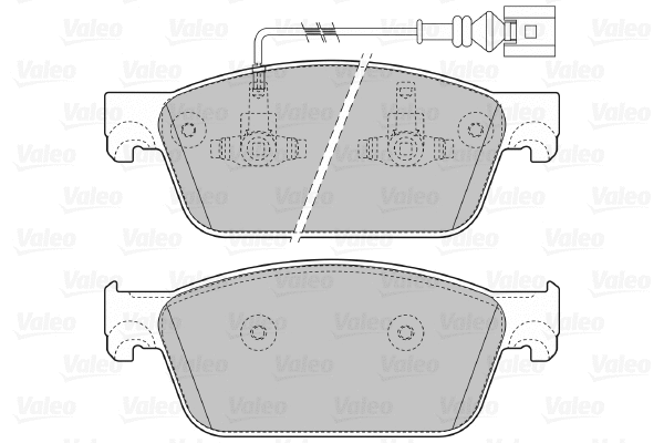 670124 VALEO Комплект тормозных колодок, дисковый тормоз (фото 1)
