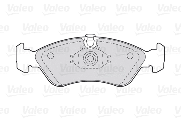 670184 VALEO Комплект тормозных колодок, дисковый тормоз (фото 1)