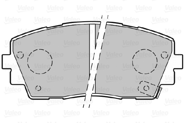 670299 VALEO Комплект тормозных колодок, дисковый тормоз (фото 1)